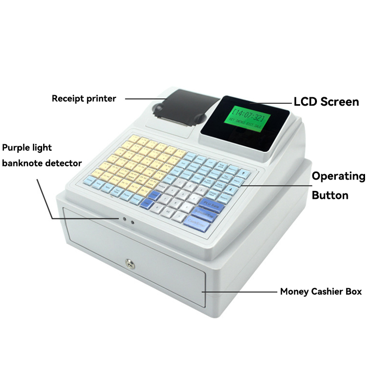 All in one Cash Box Printer Payment Cash Coin Register Device system for  Retail Store 10