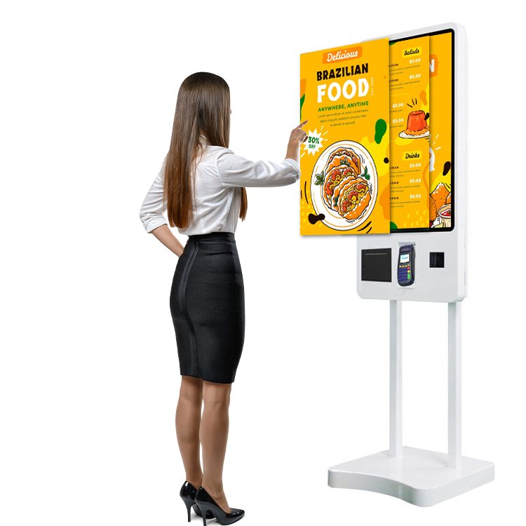 LX8031 Floor Standing Wall Mount Touch Screen Hotel Self Service Ordering Payment Terminal Kiosk for Retail Store 5
