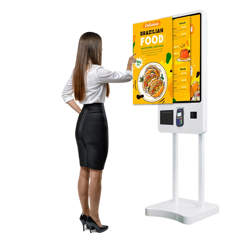 LX8031 Floor Standing Wall Mount Touch Screen Hotel Self Service Ordering Payment Terminal Kiosk for Retail Store 1