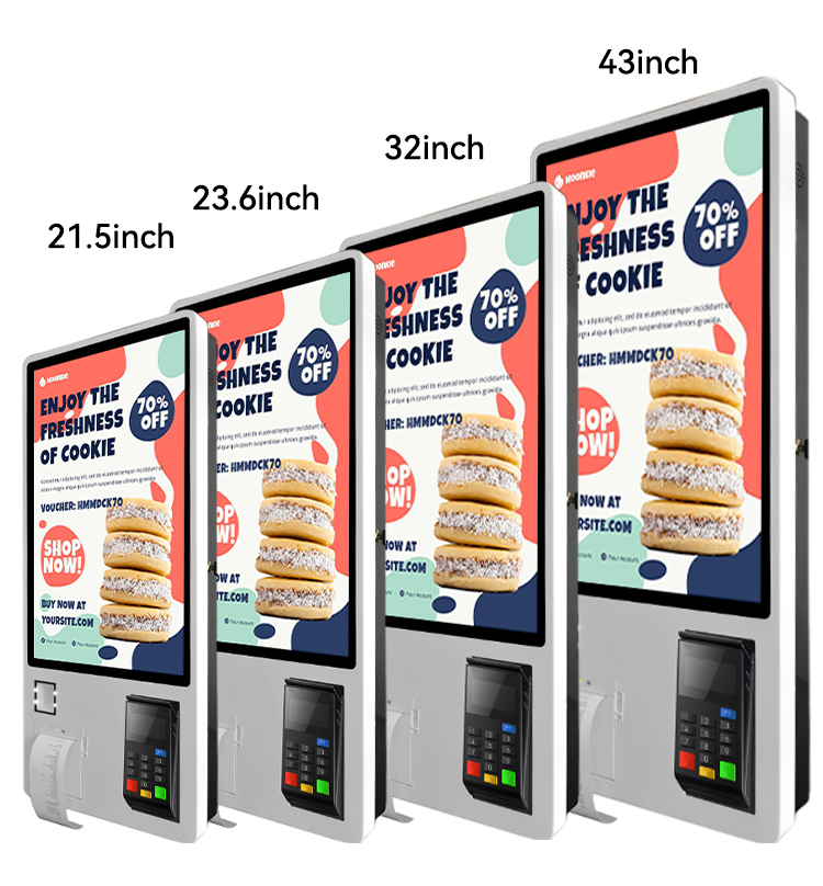 LX8031 Floor Standing Wall Mount Touch Screen Hotel Self Service Ordering Payment Terminal Kiosk for Retail Store 4