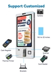 LX8031 Floor Standing Wall Mount Touch Screen Hotel Self Service Ordering Payment Terminal Kiosk for Retail Store 3