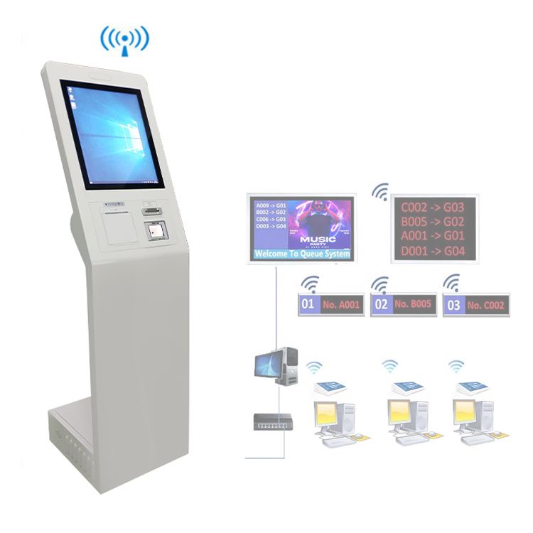 Ticket issuing kiosk Touch Screen Queuing Management and Control Software Self-service Calling Machine Queue Call Machine 3