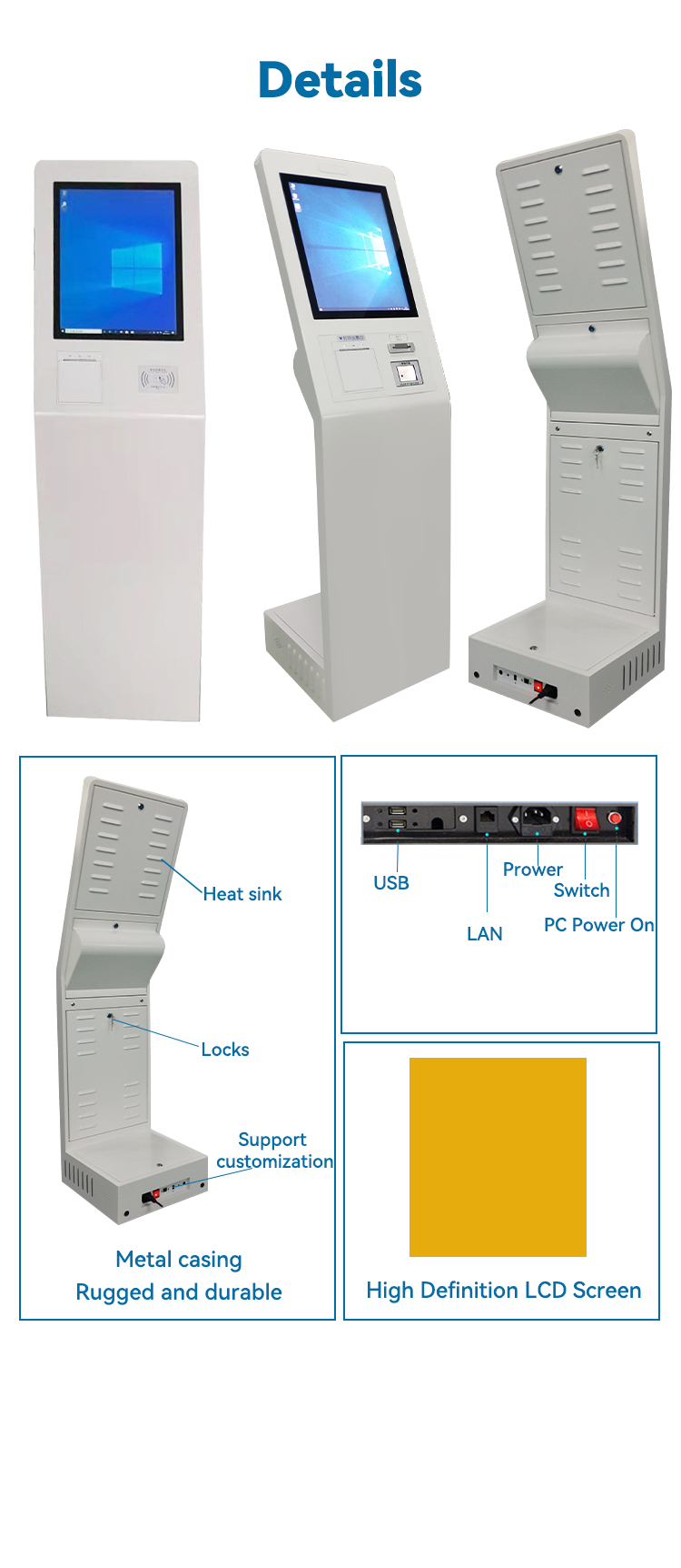 Ticket issuing kiosk Touch Screen Queuing Management and Control Software Self-service Calling Machine Queue Call Machine 9
