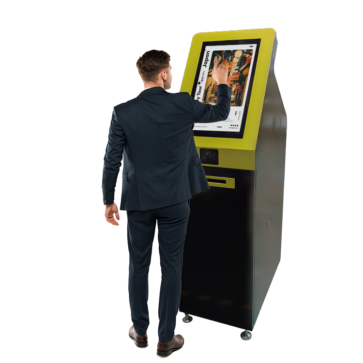 ATM Functional Self Service Cash order queue management kioskadvertising machine 2