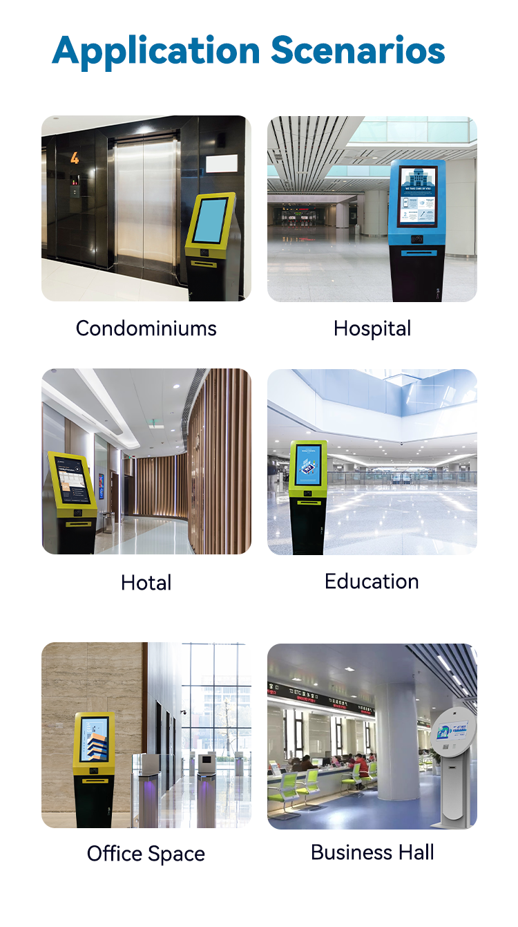 ATM Functional Self Service Cash order queue management kioskadvertising machine 6