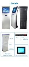 17inch touch screen ticket dispenser machine queue management system kiosk 3