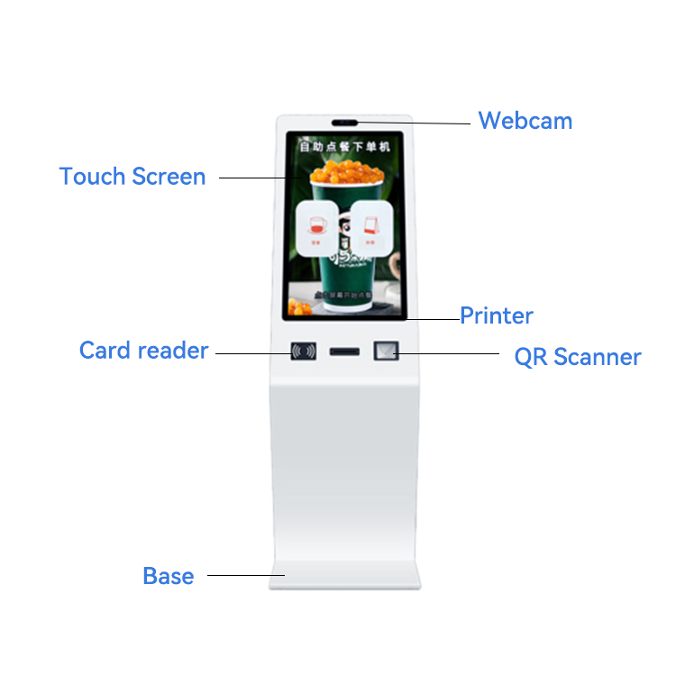 OEM ODM Touch Screen LCD Functional Self Service Payment Queue Kiosk for Shop Mall 8