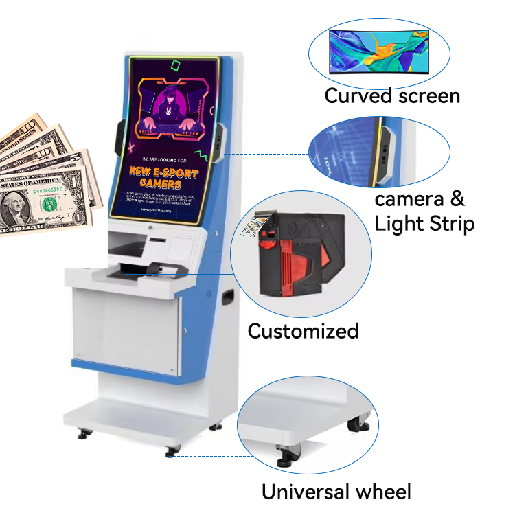 Online Software Games Terminal 32 Inch Touch Screen Metal Kiosk Management Machine For Skill Game Cabinet 5