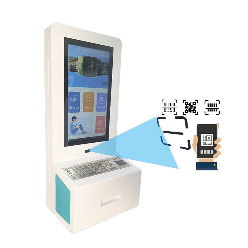 21.5 Inch POS Terminal Holder Desktop Wall Mount McDonald Kfc Food Ordering Kiosks Self Service Payment Kiosk Restaurant