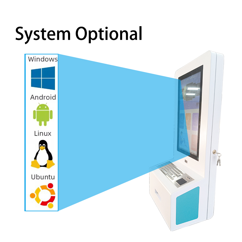 21.5 Inch POS Terminal Holder Desktop Wall Mount McDonald Kfc Food Ordering Kiosks Self Service Payment Kiosk Restaurant 3