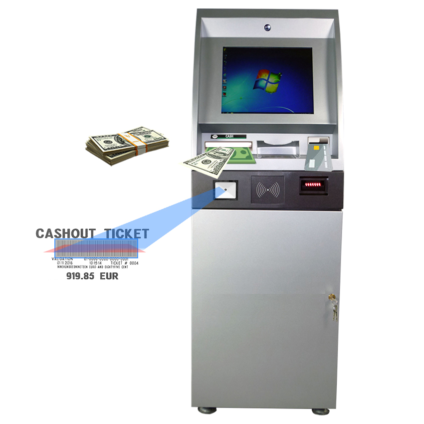 Bill Changer Payment Cash Deposit Dispenser Smart Bank VTM ATM Kiosk Solution Machine Custom Self- Service Payment Kiosk