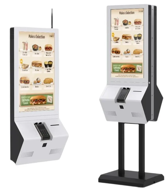 32 inch Floor Standing Touch Screen Self-ordering Payment Kiosk Wall Hanging Self-service Touch Screen Self Ordering Payment Kiosks