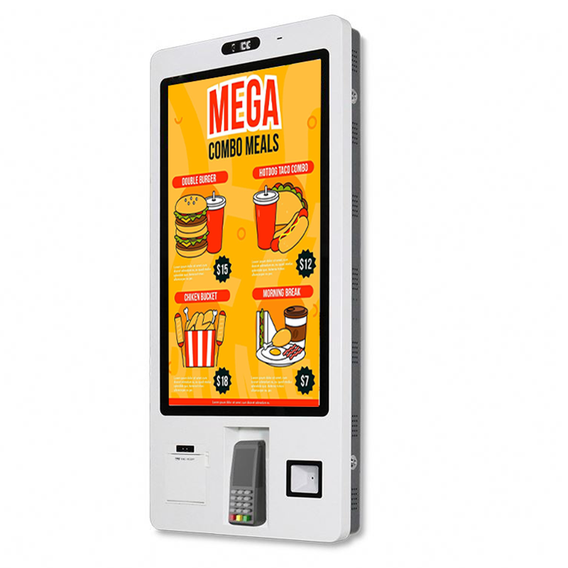 Wall-mounted terminal self-service ordering machine