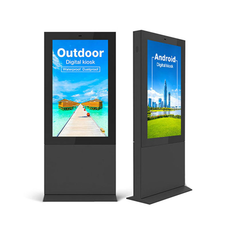 86 Inch Customized Touch Screen Digital Signage Floor Standing For Supermarket