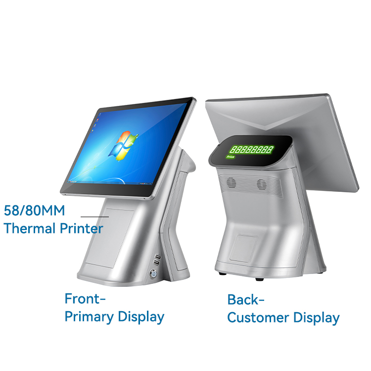 LX1563 cashier pos system machine with terminal shop complete pos cash register android in china 5