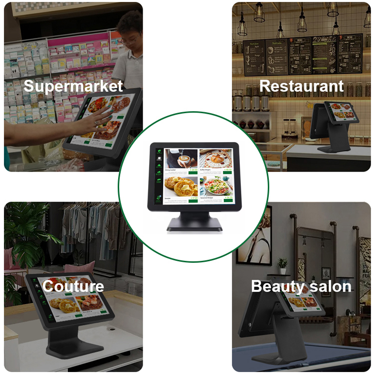 LX1502 all-in-1 cashier restaurant cash payment kiosks register screen Pos systems for grocery store 9
