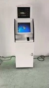 LX2038 Dual Screen Floor Standing hospital Touch Screen Self Service Top up  Payment Kiosk with POS Card reader 1