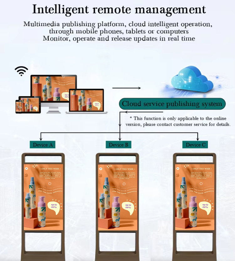 Indoor Digital Signage and Display Infrared Smart touch Screen Kiosk Floor standing digital display 4