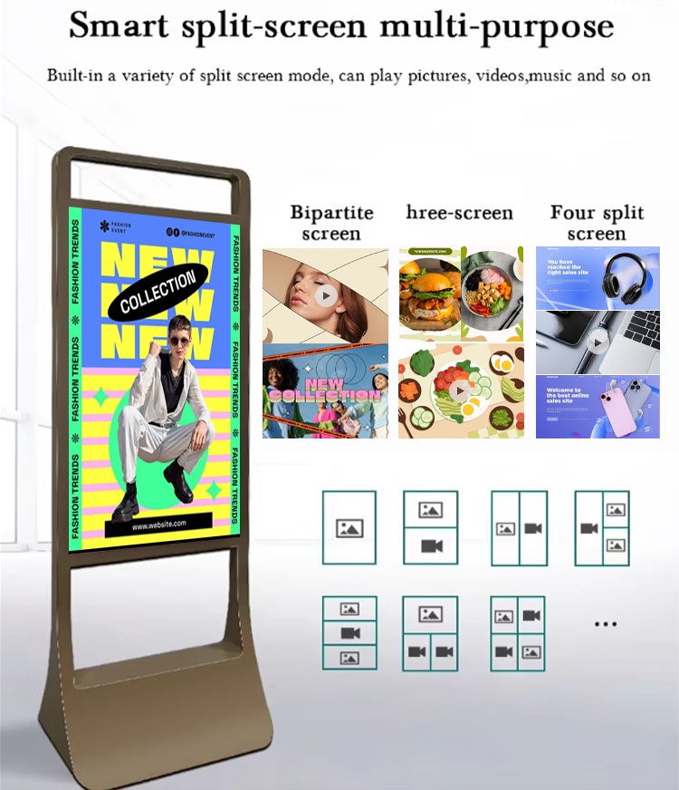 Indoor Digital Signage and Display Infrared Smart touch Screen Kiosk Floor standing digital display 11