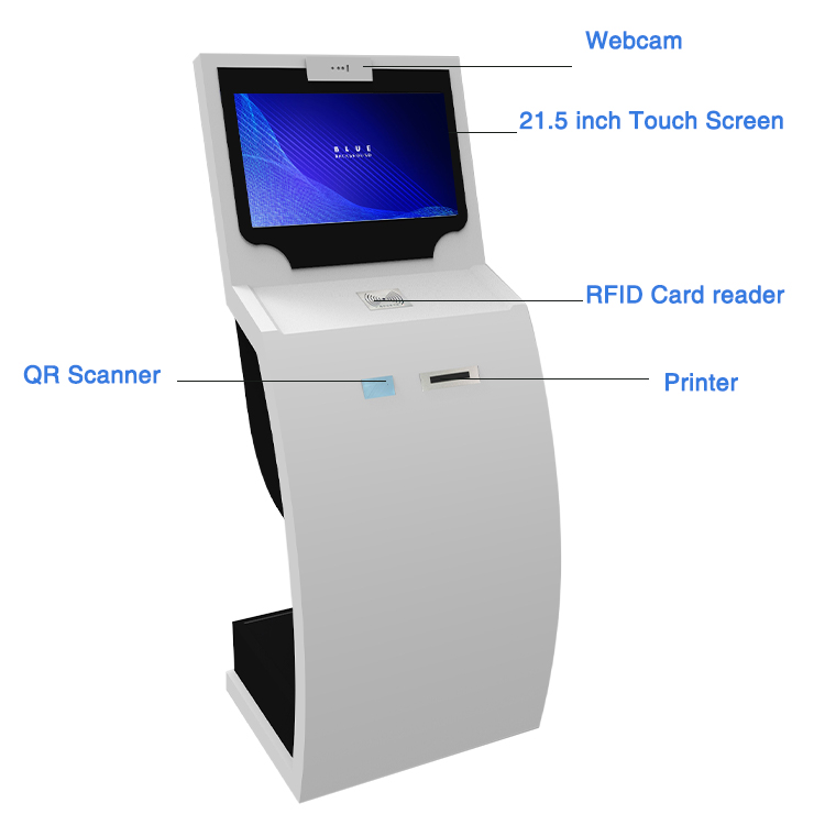 LX9016 Floor Standing Android Windows Touch Kiosk Restaurant Hospital Clinic Bank Queue Management System Self Service Kiosk 8