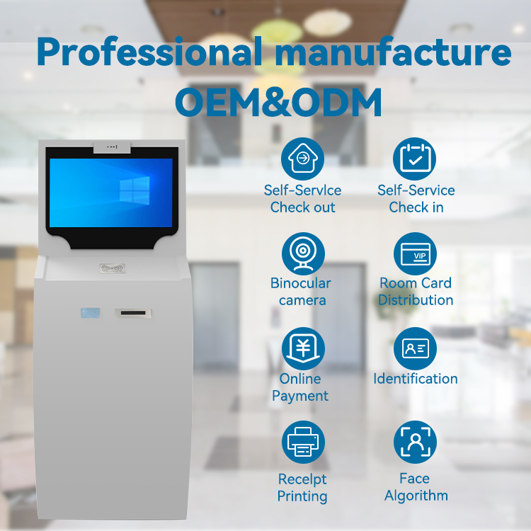 LX9016 Floor Standing Android Windows Touch Kiosk Restaurant Hospital Clinic Bank Queue Management System Self Service Kiosk 3