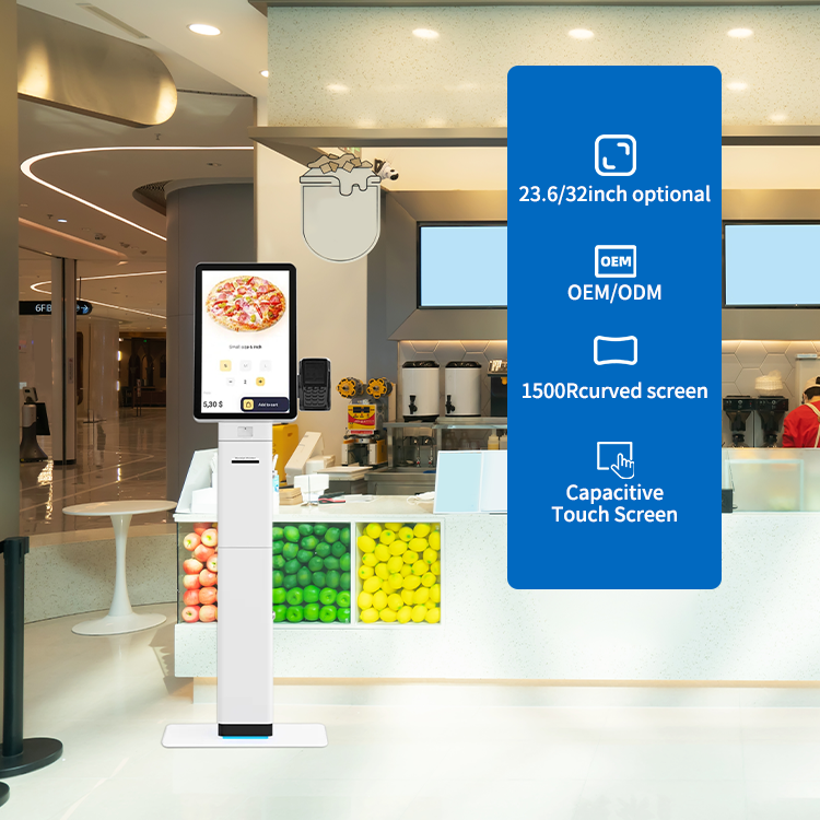 Cashless Queue up Self Service Online Ordering Automated advertising Terminal Interactive Touch Screen Mobile Payment Kiosk 2