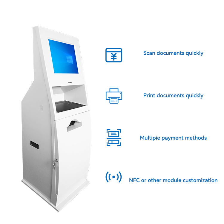 Kiosk Manufacturer OEM ODM touch screen document scanning/copying and printing self service Kiosk for banking/medical