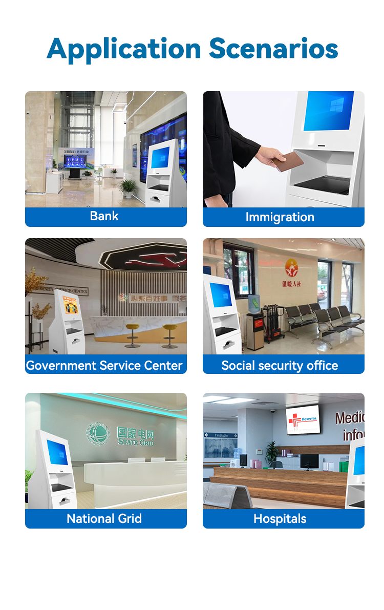 Self Ordering Touch Screen Printer Payment bill cash acceptor smart payout smart ticket concert ticket machine 5