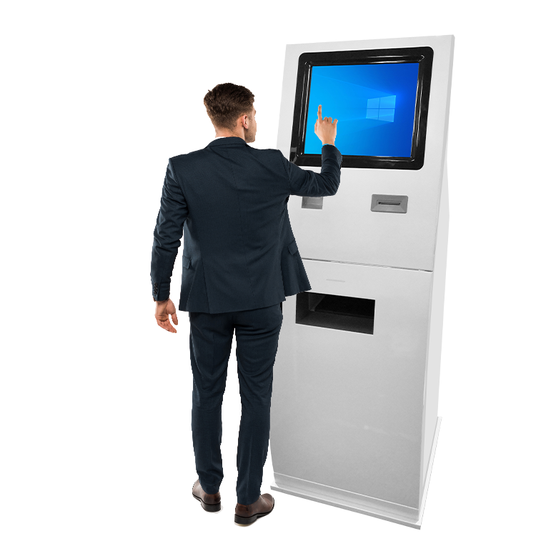self service printing kiosk a4 cash receiver machine self serve kiosk