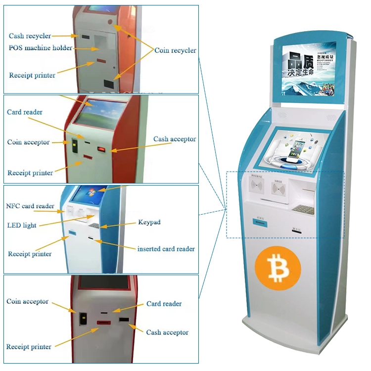 Cash payment kiosk with bill accept card reader bill payment kiosk machine self-service kiosk 1