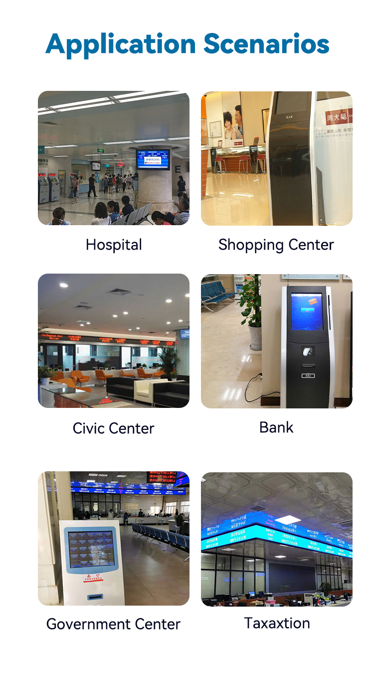 Hospital Electronic Automatic Customer Service Center Queue Ticket Dispenser Machine Queuing System Management Service Queue 8