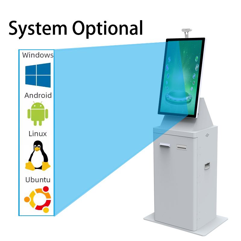 Front Panel Logo Receipt Printer Smart Coin Acceptor cash Recycler Currency Change Kiosk In Civil Service Center 6