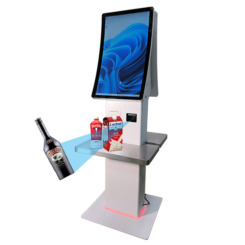 Supermarket card pay self service terminal check out machine self payment kiosk for shopping mall store gas station park lot