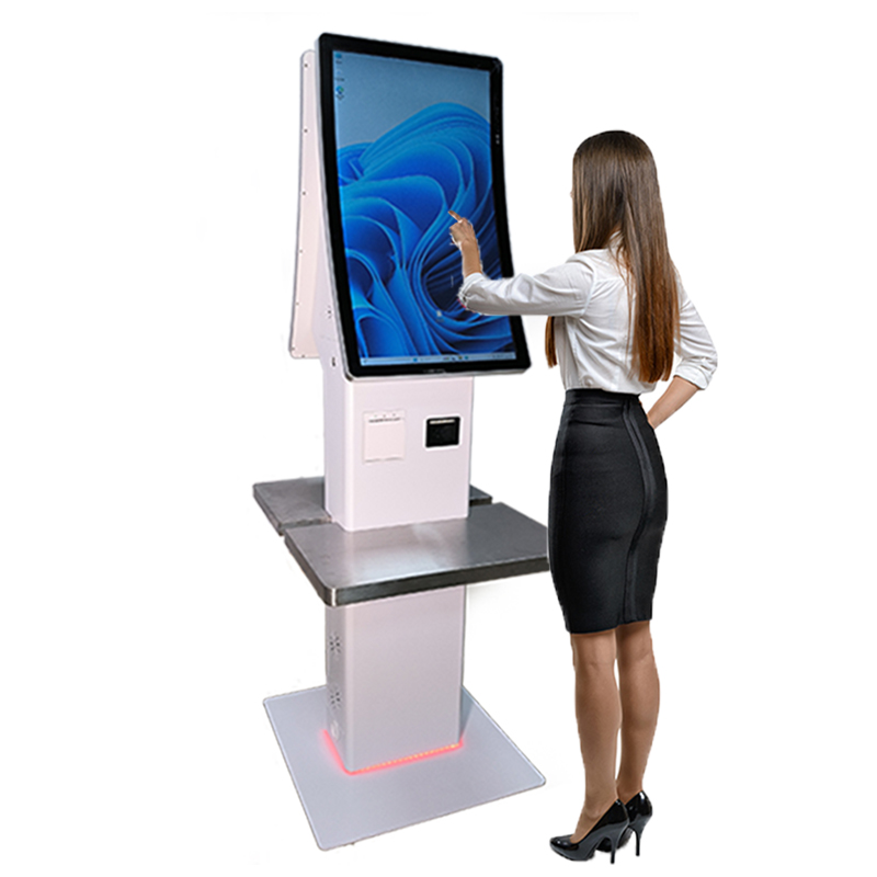 32-Inch Touchscreen POS Self-Checkout Terminal for Supermarket and Retail Store with Card Reader 2