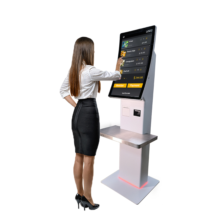 Self-Checkout Kiosk with Capacitive Touchscreen Payment Self-Service Terminal SDK Function