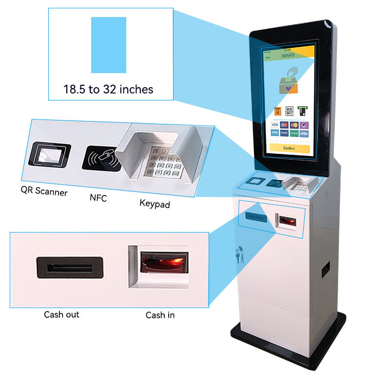 Self-service Checkout Machine Touch Screen Kiosk Insurance Purchase and Payment for Hotel 5