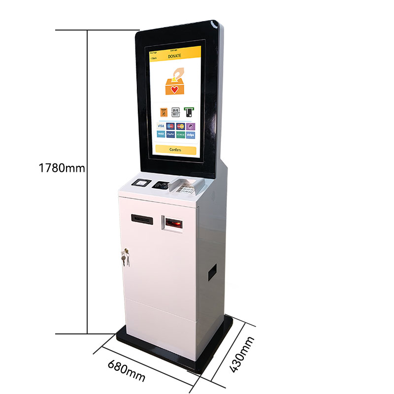 Bill Banknote Cash Coin Credit Card Acceptor Checkout Payment Machine Self Service Order Kiosk For Restaurant Store 5