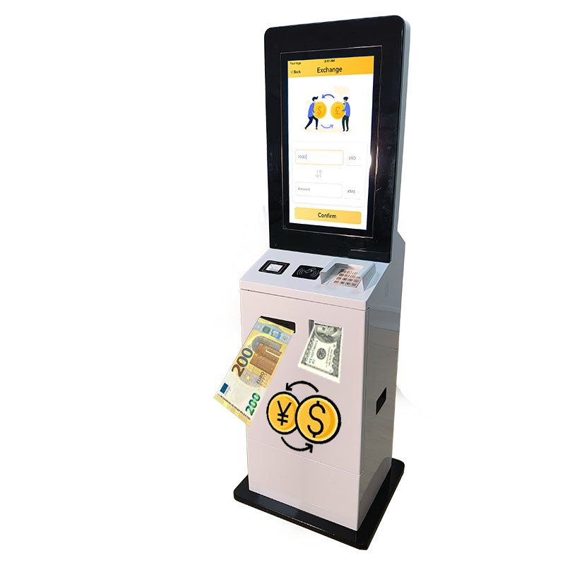 Self Service Payment Kiosk Self Currency Note Acceptor Bill Exchange Machine Crypto Atm Machine Cash Dispenser