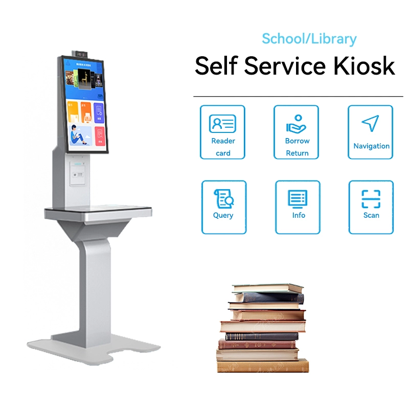 School Self Service Payment Checkout Machines Printing Touch Screen Vending Ordering Library Supermarket Self Kiosk 1