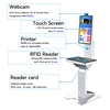 Self-service Reception Kiosks Hospital Registration School Library Self Check Kiosk with Passport Scanner Printer Payment 3
