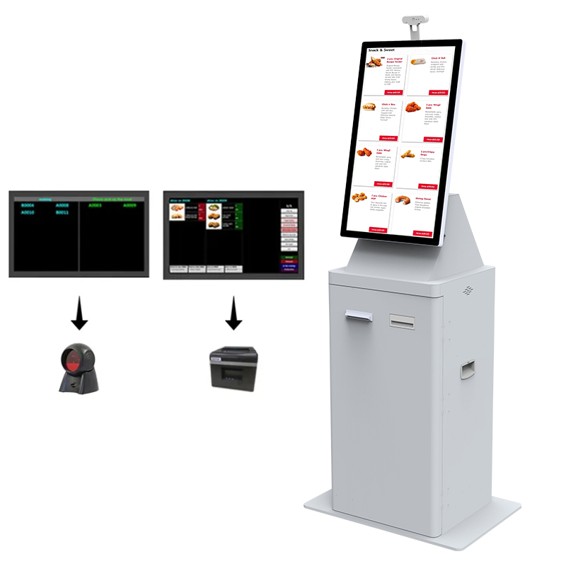 Hotel Kiosk 21.5 Bill Payment Ticket Kiosk Self Check in Passport Scanner Card Dispenser Kiosk Cash Recycler Machine 7